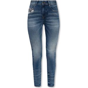 Diesel, Jeans, Dames, Blauw, W25 L32, ‘2017 Slandy L.32’ jeans