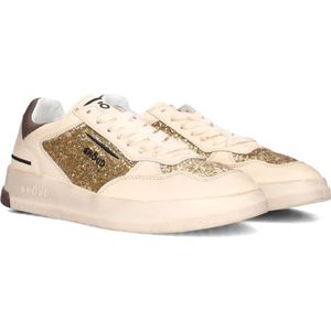 Ghoud, Schoenen, Dames, Geel, 37 EU, Leer, Glitter Lage Sneakers in Goud