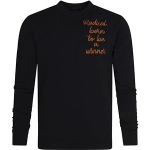 Radical, Sweatshirts & Hoodies, Heren, Zwart, L, Katoen, Zwarte Sweater Mose Born