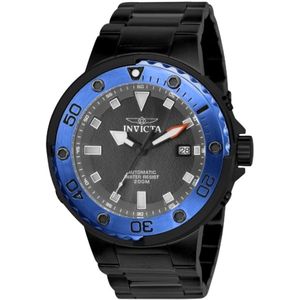 Invicta Watches, Horloge Zwart, Heren, Maat:ONE Size