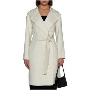 Max Mara Studio, Mantels, Dames, Beige, S, Wol, Belted Coats