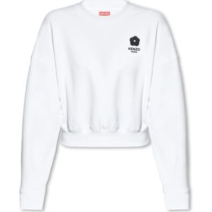 Kenzo, Sweatshirt met logo Wit, Dames, Maat:S