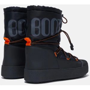 Moon Boot, Schoenen, Heren, Zwart, 42 EU, Leer, Track Polar Laarzen met Logo Print