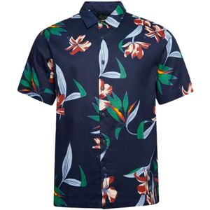 Superdry, Overhemden, Heren, Veelkleurig, L, Retro Hawaïaanse korte mouwen shirt