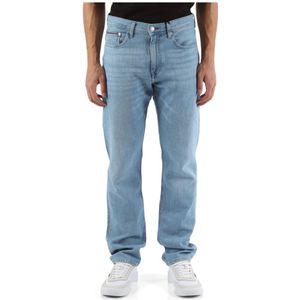 Tommy Hilfiger, Jeans, Heren, Blauw, W30, Katoen, Regular Fit Jeans Vijf Zakken Mercer