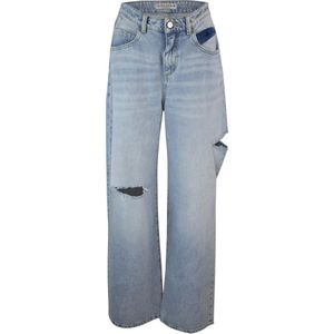 Icon Denim, Jeans, Dames, Blauw, W25, Denim, Heldere Blauwe Hoge Taille Rigid Denim Jeans