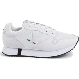 19v69 Italia, Witte Synthetisch Leren Sneaker Wit, Heren, Maat:39 EU