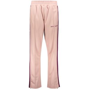 Palm Angels, Broeken, Dames, Paars, L, Polyester, Sportieve Track Pants met Zijstreep