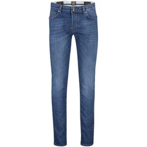 Tramarossa, Blauwe Denim 5-Pocket Jeans Blauw, Heren, Maat:W42 L34