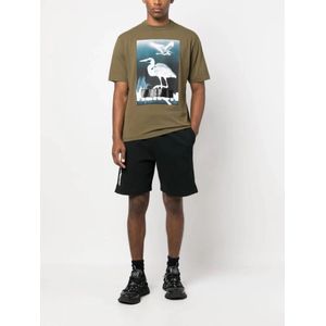 Heron Preston, Korte broeken, Heren, Zwart, L, Katoen, Shorts