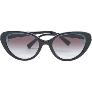Tiffany & Co. Pre-owned, Pre-owned, Dames, Zwart, ONE Size, Pre-owned Acetate sunglasses