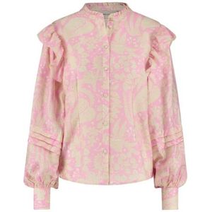 Fabienne Chapot, Blouses & Shirts, Dames, Roze, XL, Tropicana Ballonmouw Blouse