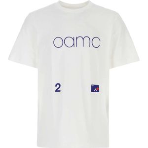 Oamc, Tops, Heren, Wit, XS, Katoen, Wit katoenen oversized t-shirt
