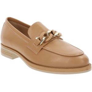 Nerogiardini, Schoenen, Dames, Bruin, 40 EU, Leren Mocassins Klassieke Stijl Comfort