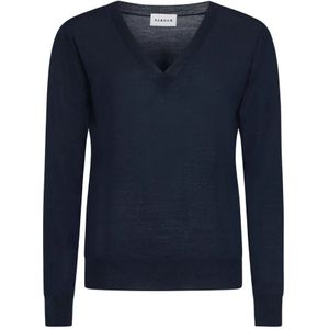 P.a.r.o.s.h., Truien, Dames, Blauw, M, Wol, Blauwe Sweater Stijlvolle Winkel Tas