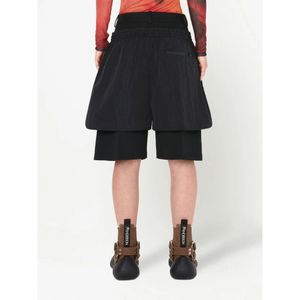 JW Anderson, Korte broeken, Dames, Zwart, S, Zwarte Dubbele Koord Shorts