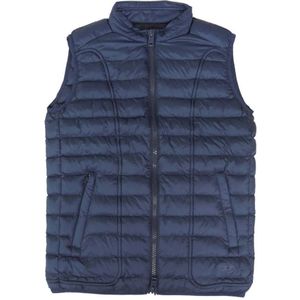 Diesel, Blauwe Puffer Vest met Rits Blauw, Heren, Maat:M