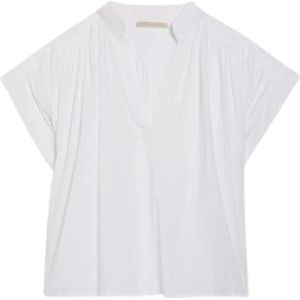 Vanessa Bruno, Witte Cory Blouse - Korte Mouw Wit, Dames, Maat:S