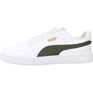 Puma, Schoenen, Heren, Wit, 43 EU, Stijlvolle Shuffle Sneakers voor Mannen