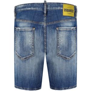 Dsquared2, Korte broeken, Heren, Blauw, S, Denim, Denim Shorts