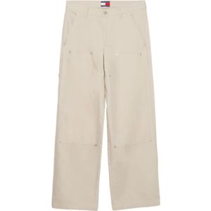 Tommy Jeans, Retro Flared Broek Beige, Dames, Maat:W28