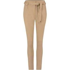 Ibana, Ibana dames broeken lange-broek Transparant Beige, Dames, Maat:S