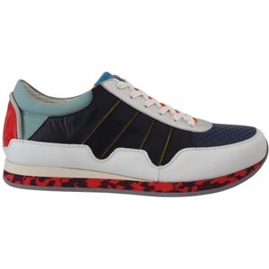 Dolce & Gabbana, Schoenen, Heren, Veelkleurig, 44 EU, Leer, Multicolor Leren Sport Lage Sneakers