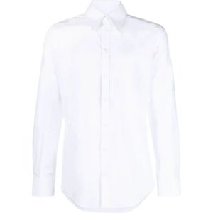 Dolce & Gabbana, Overhemden, Heren, Wit, M, Katoen, Witte Overhemden voor Heren