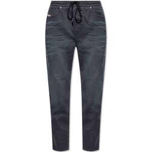 Diesel, Jeans, Dames, Zwart, W25, Katoen, ‘2041 D-Fayza Jogg’ broek