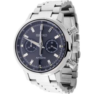 Seiko, Prospex Automatisch Stalen Horloge Zwart, Heren, Maat:ONE Size