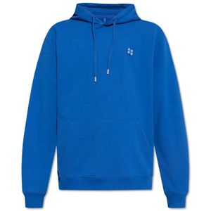 Ader Error, Sweatshirts & Hoodies, unisex, Blauw, S, Katoen, Katoenen hoodie