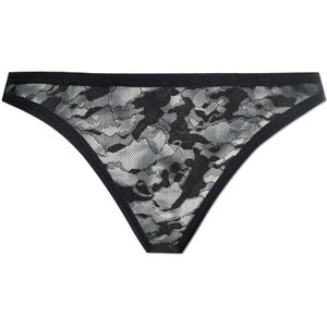 Diesel, Ondergoed, Dames, Zwart, 2Xs, Transparante slip Ufpn-D-Oval-Punchy-Brief