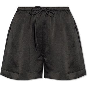 Y-3, Korte broeken, Dames, Zwart, 2Xs, Shorts met logo