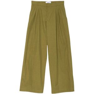 Bonsai, Loose Fit Groene Shorts Groen, Heren, Maat:M