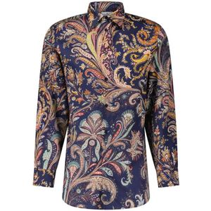 Etro, Paisley Print Casual Overhemd Veelkleurig, Heren, Maat:M