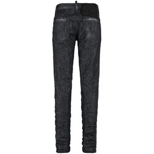 Dsquared2, Jeans, Dames, Zwart, M, Katoen, Destroyed Effect 5-Pocket Jeans