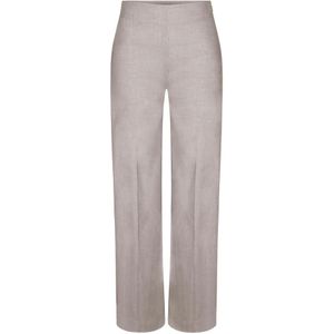 Drykorn, Broeken, Dames, Beige, W30 L34, Polyester, Marlenehose Stretch Broek met Flatterende Pasvorm