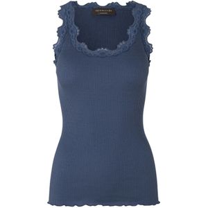 Rosemunde, Tops, Dames, Blauw, L, Denim, Denim Blauwe Zijden Top