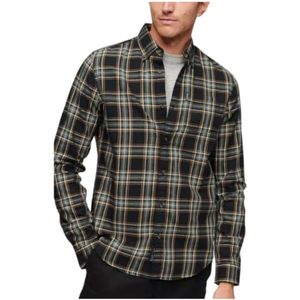 Superdry, Vintage Check Overhemd Groen, Heren, Maat:M