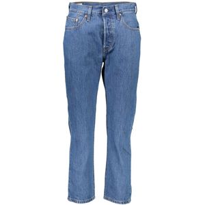 Levi's, Jeans, Dames, Blauw, W24 L26, Katoen, Blauwe Katoenen Jeans Broek