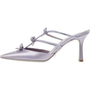 René Caovilla Pre-owned, Pre-owned Satin sandals Paars, Dames, Maat:38 EU