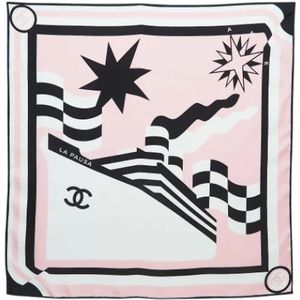 Chanel Vintage, Pre-owned Silk scarves Roze, Dames, Maat:ONE Size
