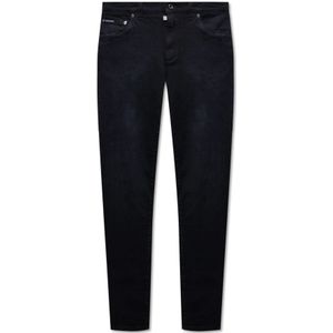 Dolce & Gabbana, Jeans, Heren, Zwart, M, Slim-fit jeans