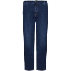 Hand Picked, Jeans, Heren, Blauw, W31, Denim, Blauwe Denim Regular-Fit Jeans