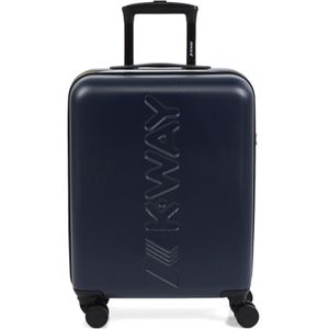 K-Way, Koffers, Heren, Blauw, ONE Size, Kleine cabine trolley met TSA-slot