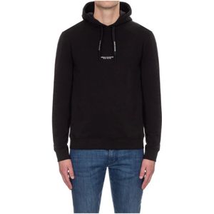 Armani Exchange, Sweatshirts & Hoodies, Heren, Zwart, S, Hoodie met logo