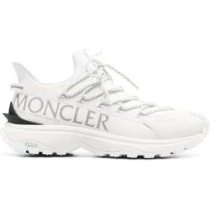 Moncler, Schoenen, Heren, Wit, 43 EU, Witte Panel Sneakers