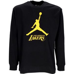 Jordan, Sweatshirts & Hoodies, Heren, Zwart, M, NBA Essentials Longsleeve Zwart