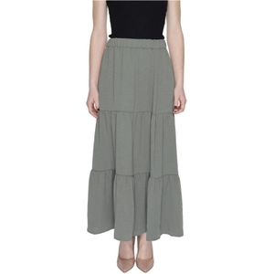 Jacqueline de Yong, Rokken, Dames, Groen, XL, Polyester, Midi Skirts