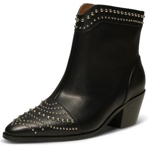 Shoe the Bear, Schoenen, Dames, Zwart, 40 EU, Leer, Annika Western Stud Leren Laarzen - Zwart